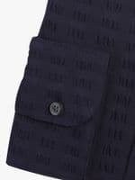 Navy Seersucker Shirt