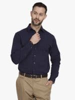 Navy Seersucker Shirt