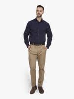 Navy Seersucker Shirt