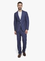 Navy Striped Linen Jacket
