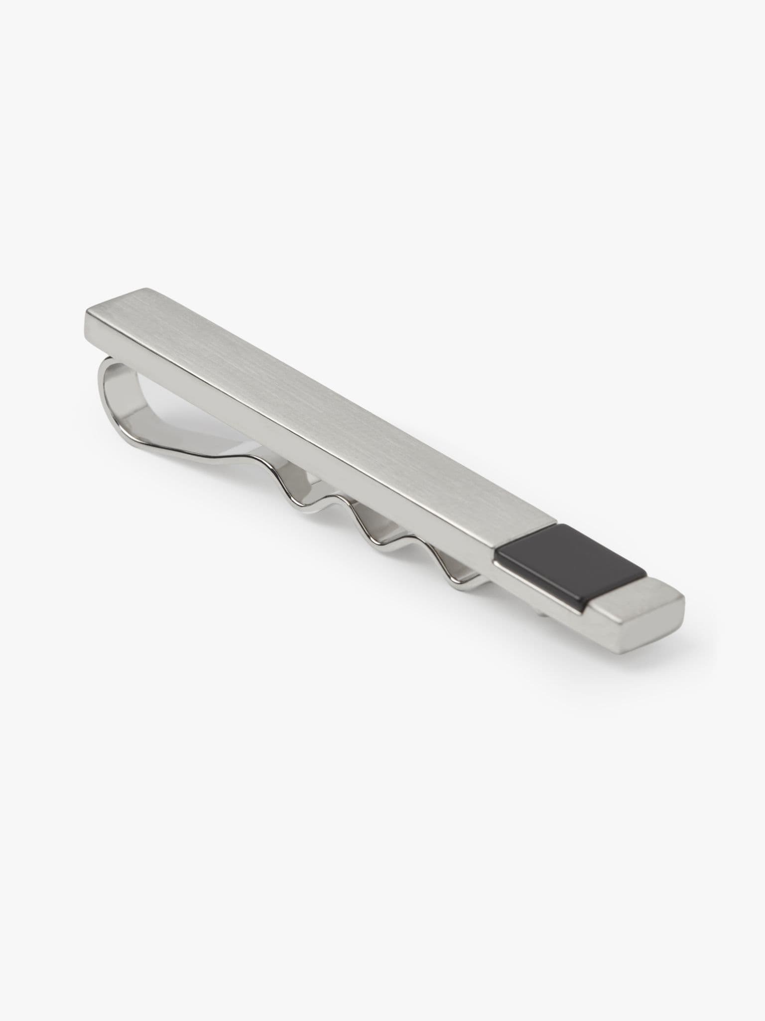 Onyx Brushed Tie Slide
 