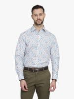 Painted Floral Stripe Shirt