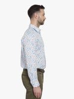 Painted Floral Stripe Shirt