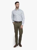 Painted Floral Stripe Shirt