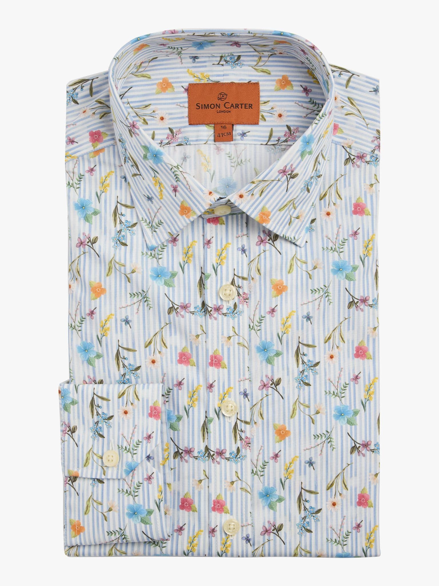 Painted Floral Stripe Shirt - 16-image-16687519127
