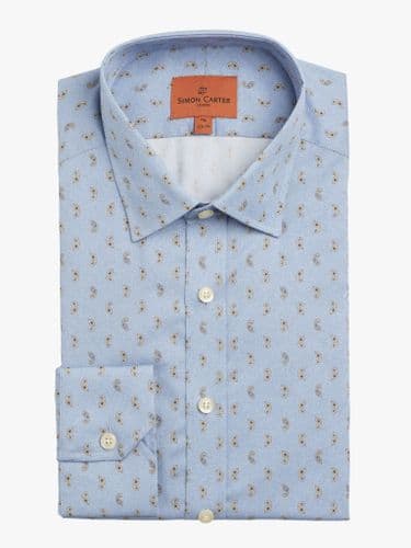 Paisley Fish Blue Shirt