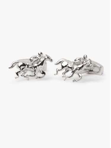 Polished Race Horse Cufflinks