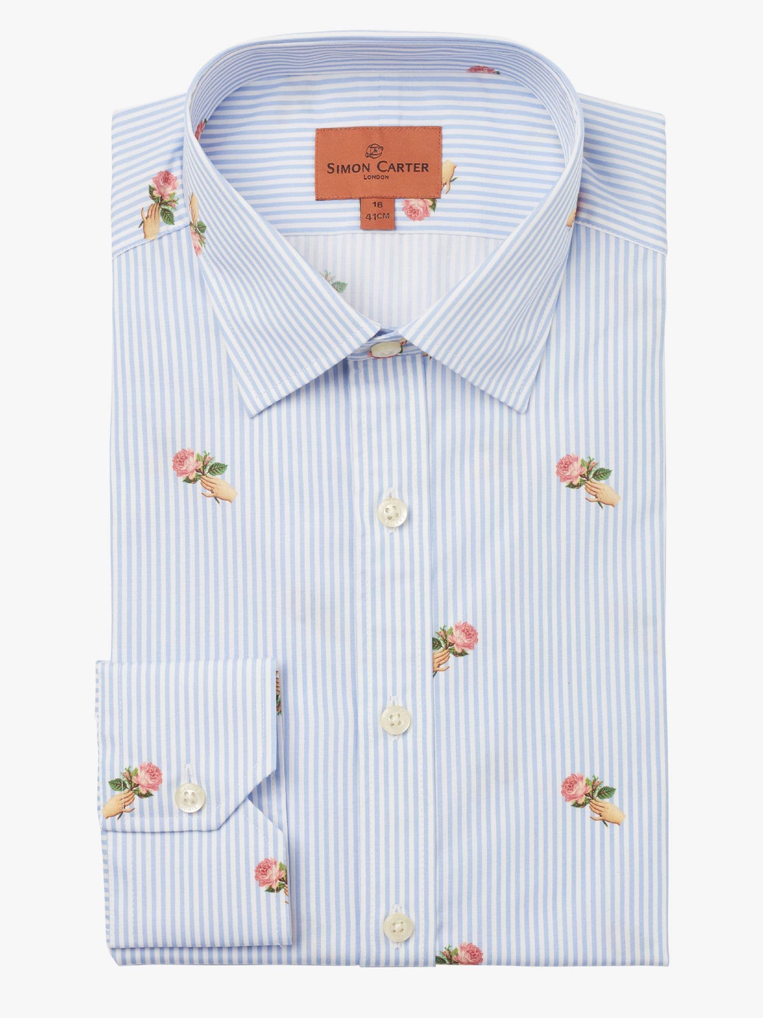 Rose Amongst Stripes Shirt - 15.5
 