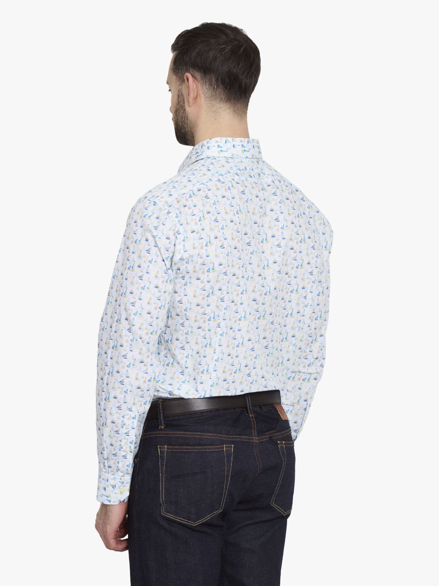 Side view of Sailing Watercolour Shirt - 17