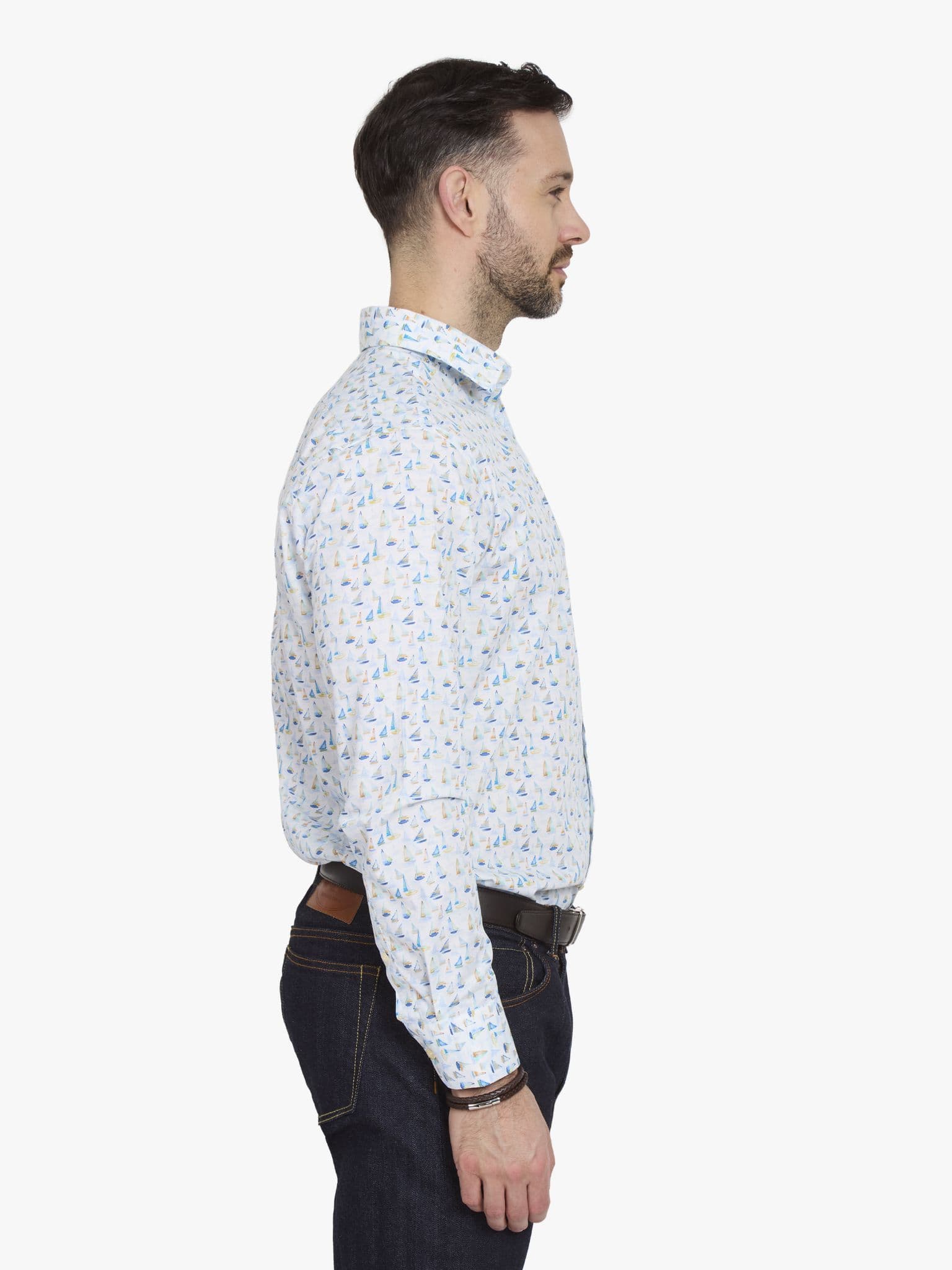 Side view of Sailing Watercolour Shirt - 17