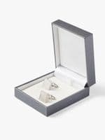 Silver MoP Square Cufflink