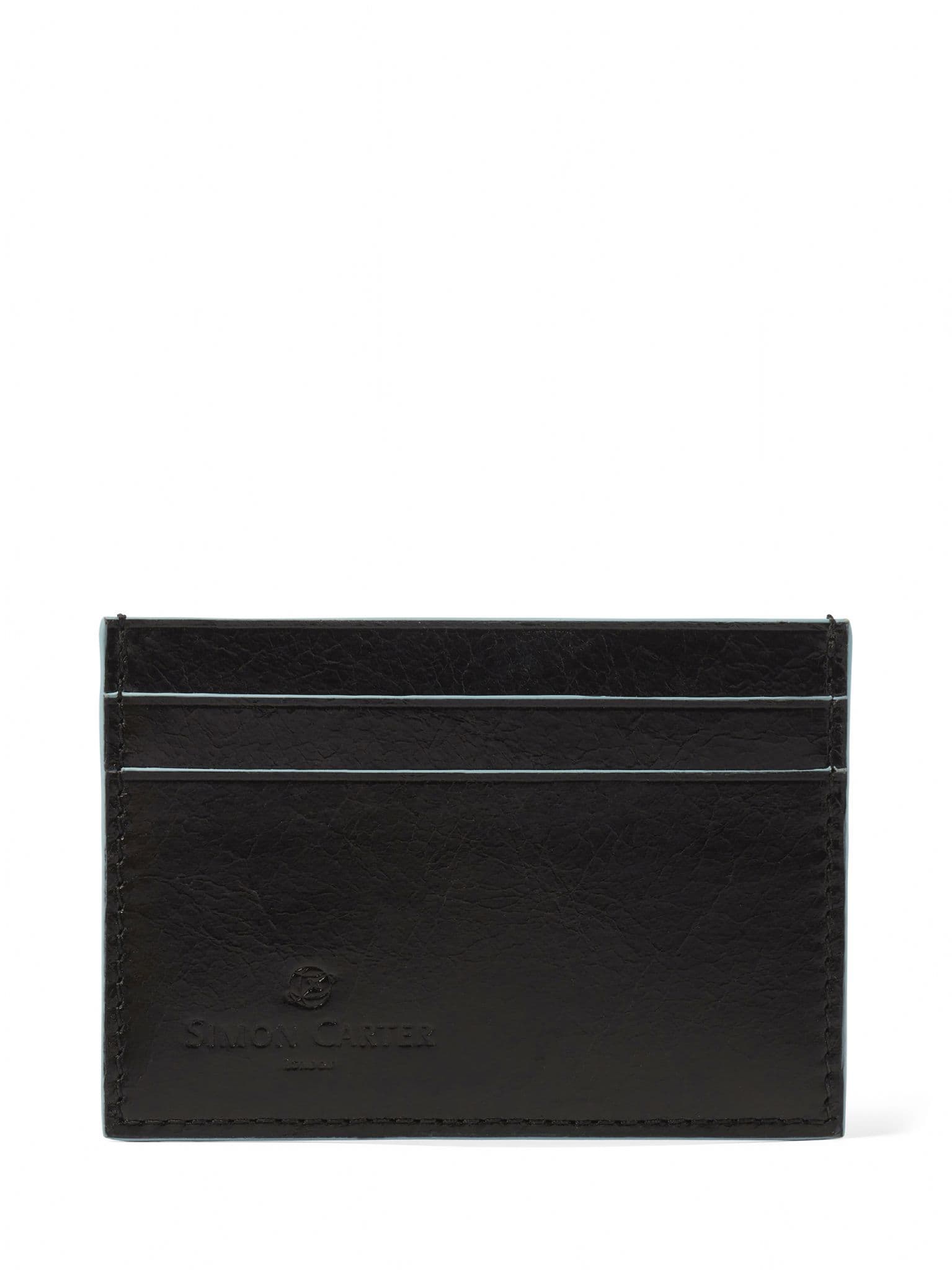 Simon Carter Blue Edge Credit Card Holder
 