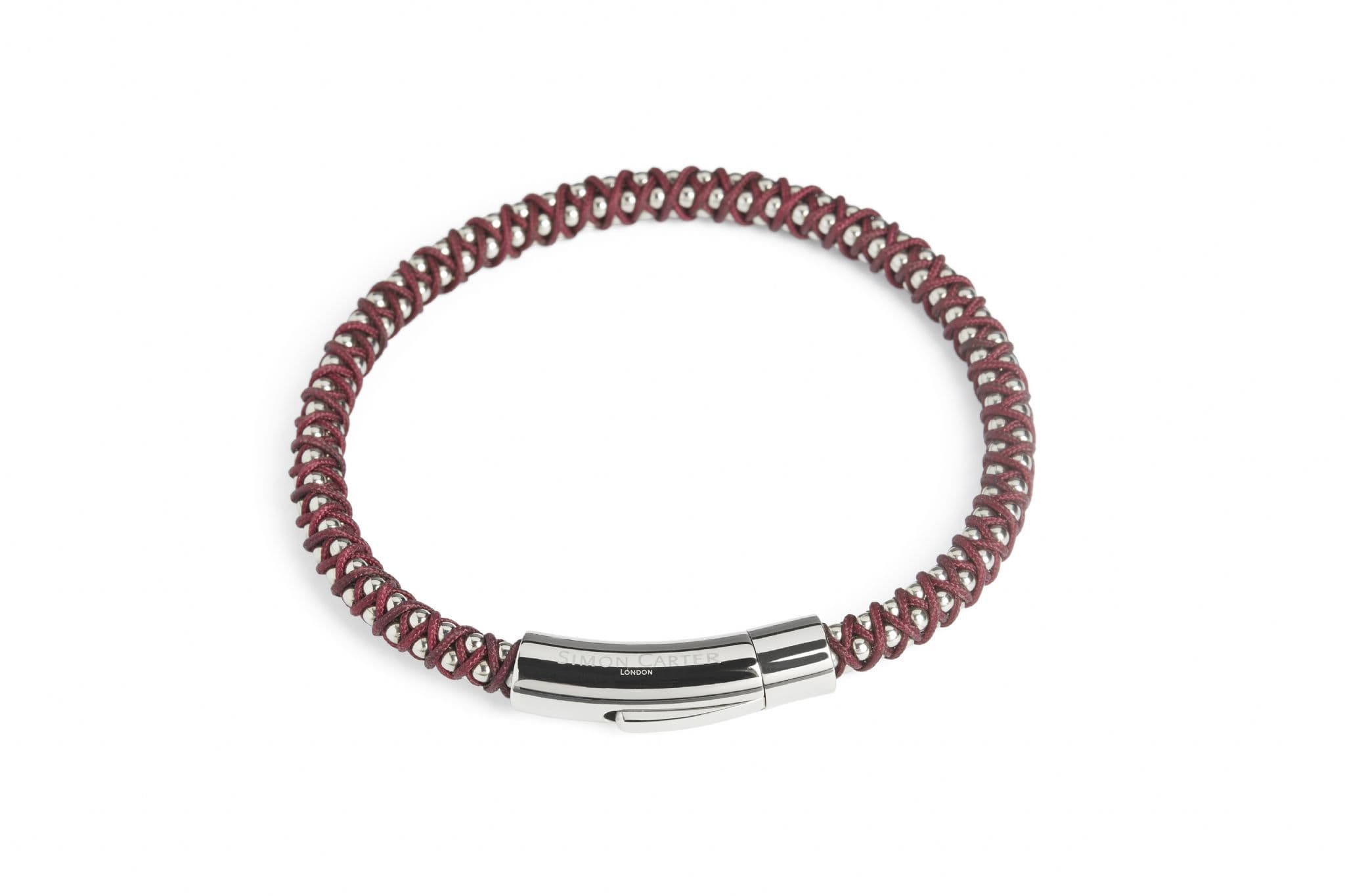 Simon Carter Falmouth Bracelet Burgundy
 