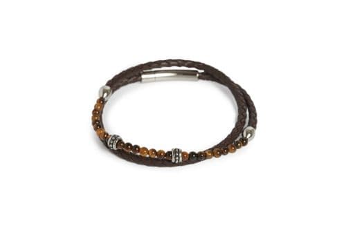 Simon Carter Hayle Tigerseye Wrap Bracelet