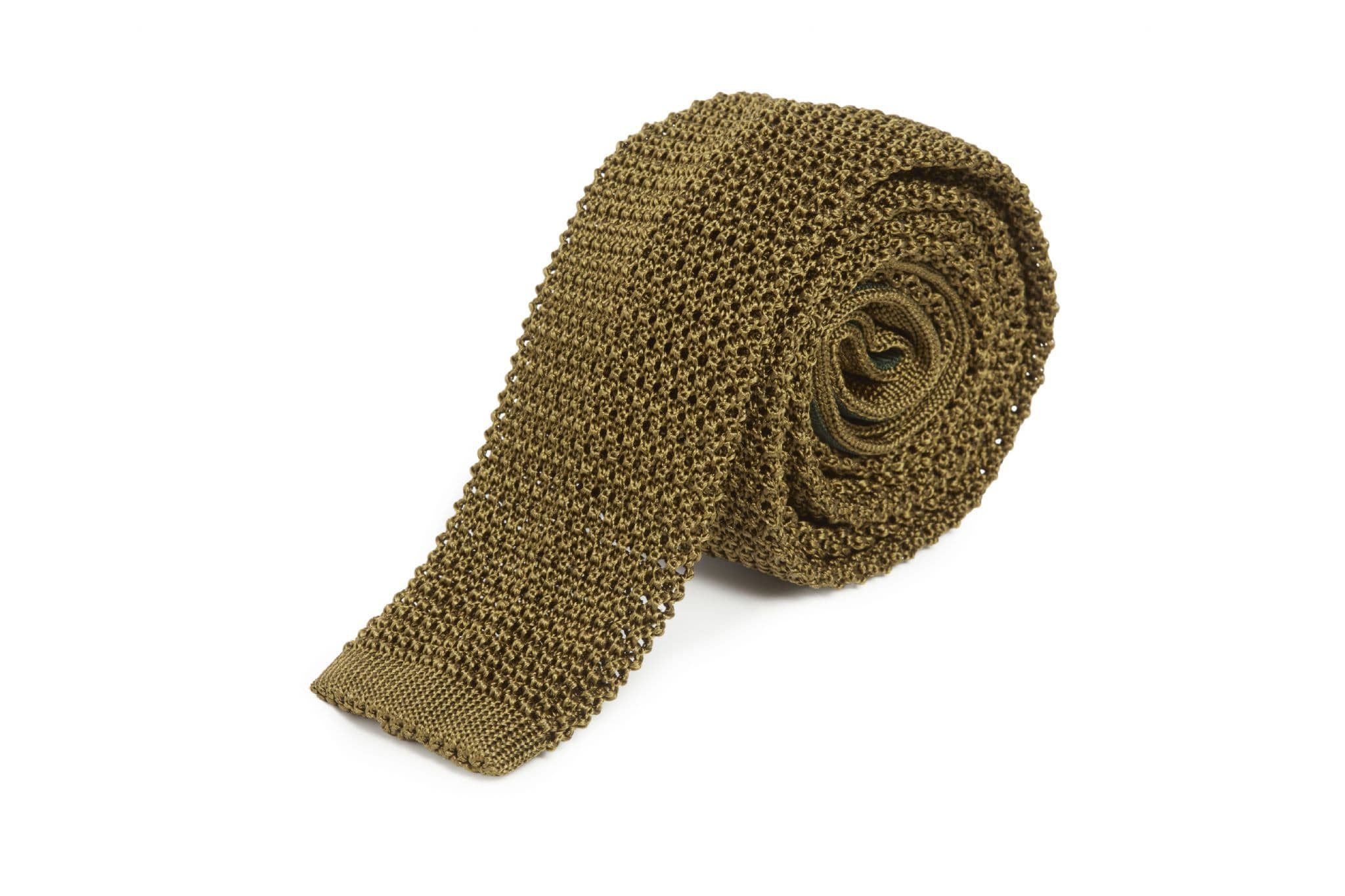 Simon Carter Italian made Foglia Knitted Silk Tie
 