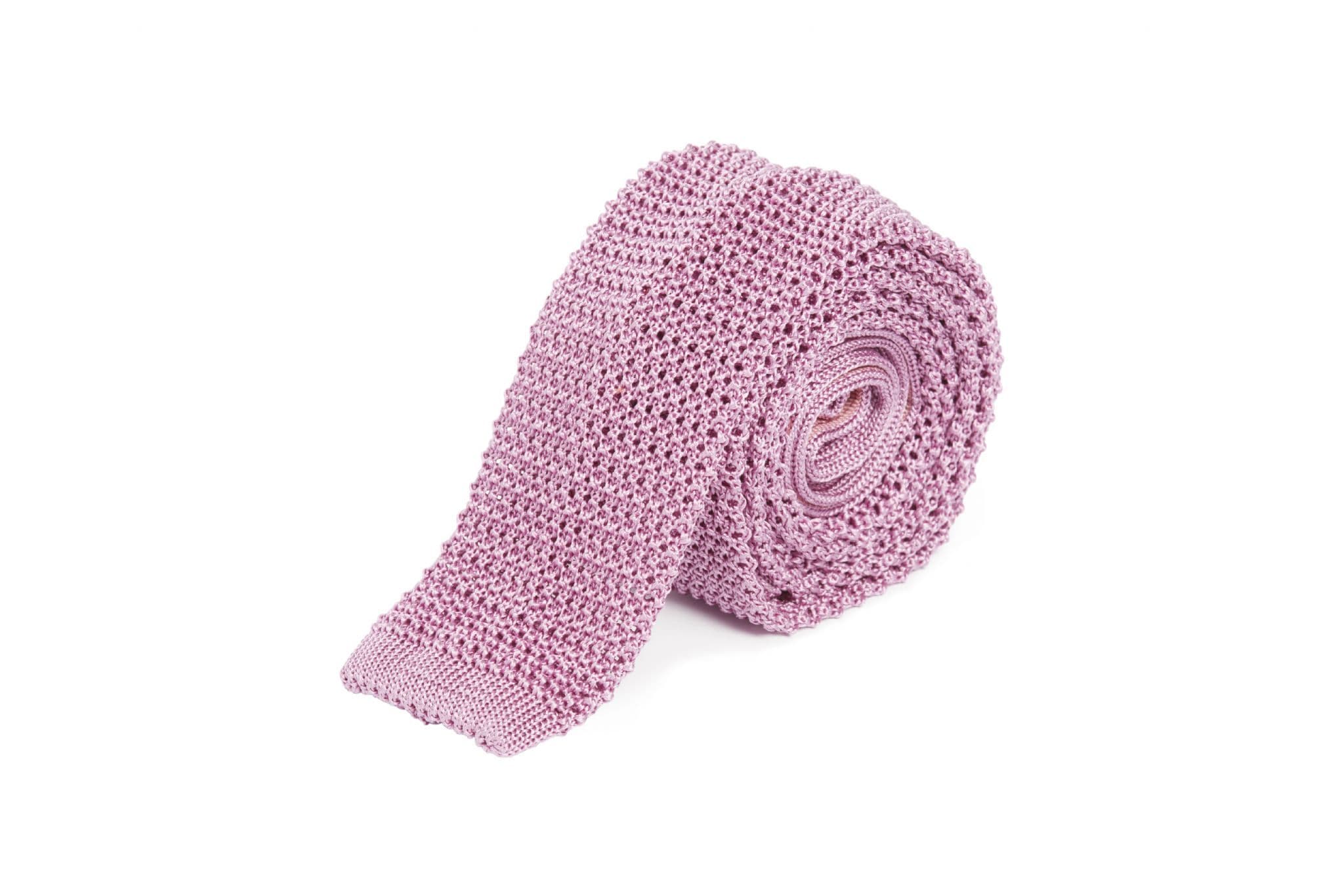 Simon Carter Italian made Glicine Knitted Silk Tie
 