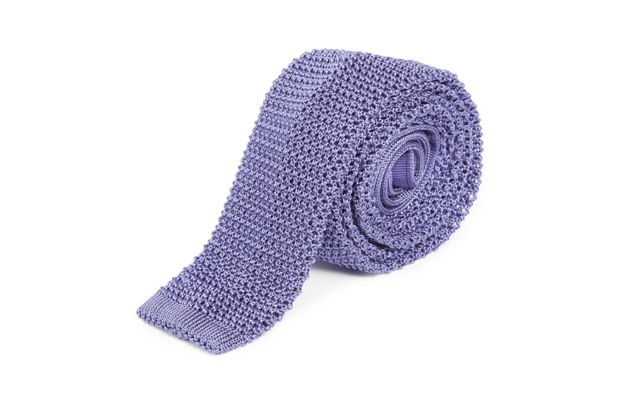 Simon Carter Italian made Lavanda Knitted Silk Tie
 