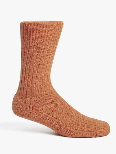 Simon Carter Made in England Alpaca Socks Orange