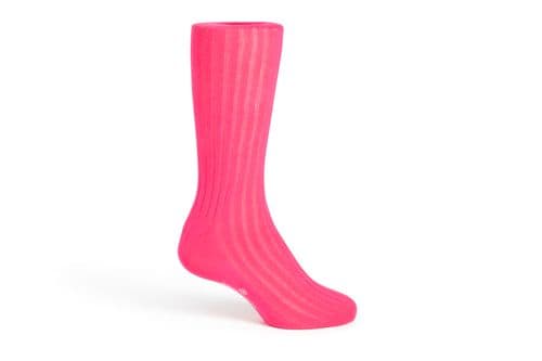 Simon Carter Made in Italy Cotton Socks Fushia