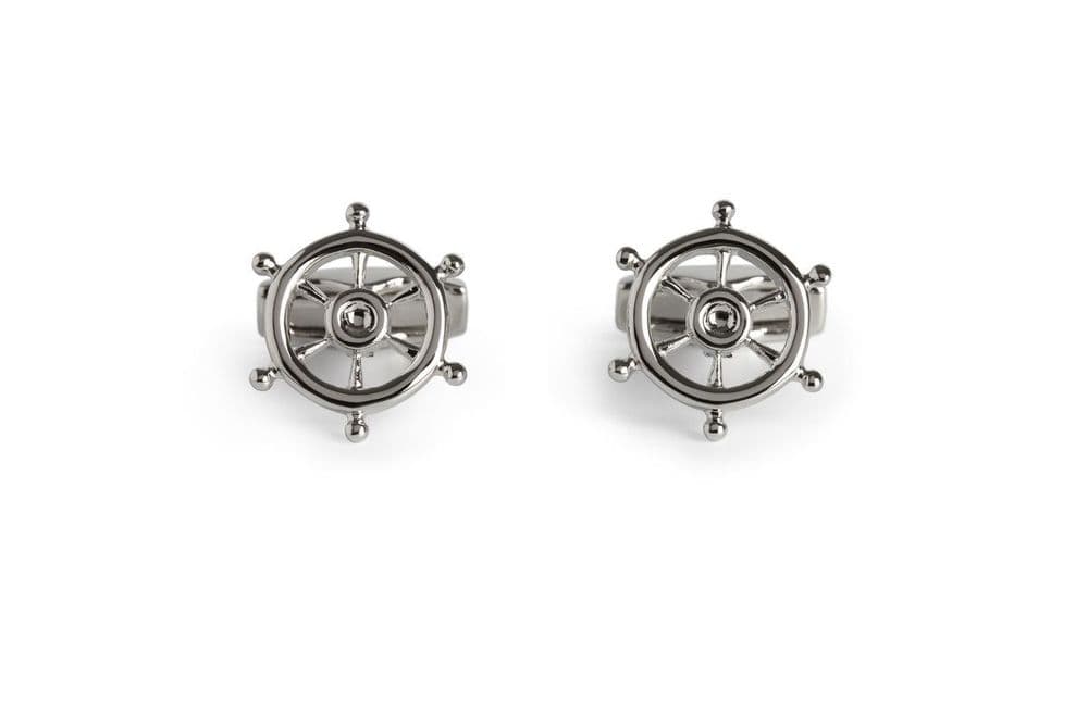 Simon Carter Nautical Shps Wheel Cufflinnk