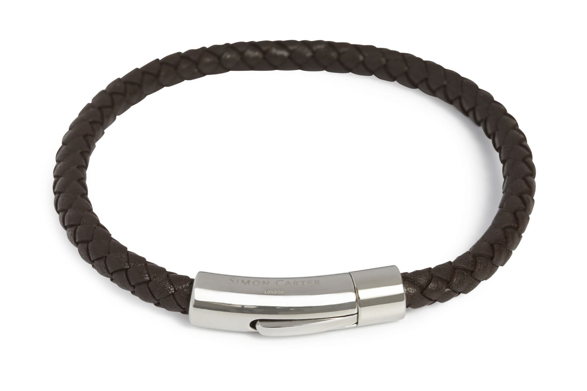Simon Carter Newquay Slim Bracelet Brown
 