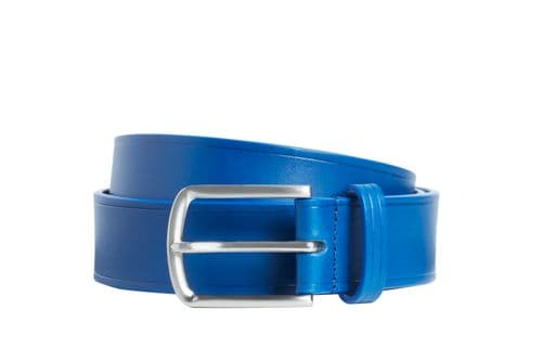 Simon Carter Spanish Leather jeans Belt Blue