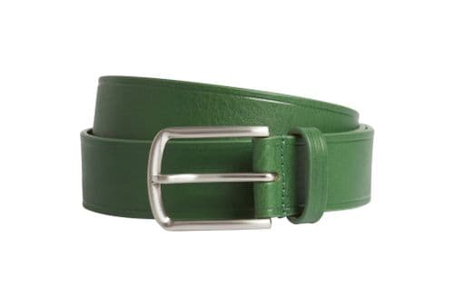 Simon Carter Spanish Leather Jeans Belt Green