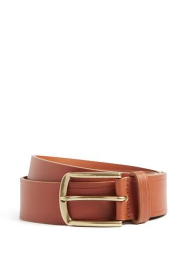 Simon Carter Spanish Leather Jeans Belt Tan