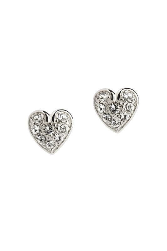 Simon Carter Swarovski Crystal Heart Stud Earrings
 