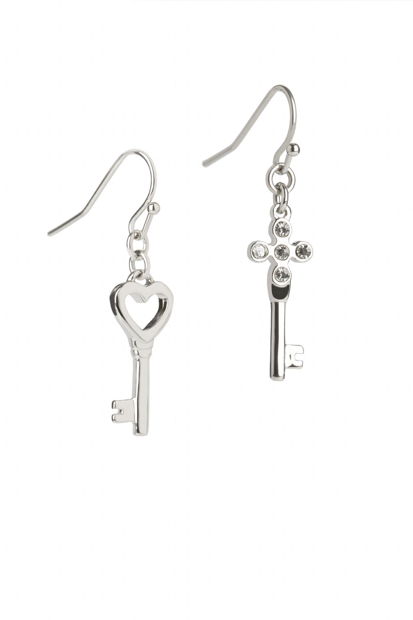 Simon Carter Swarovski Crystal Key Earrings