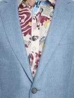 Soft Blue Silk Jacket