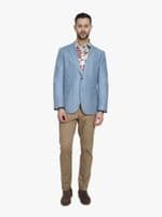Soft Blue Silk Jacket