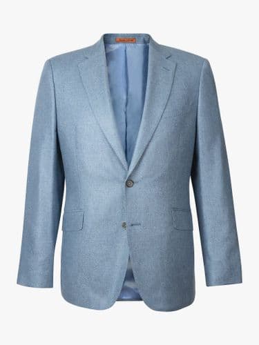 Soft Blue Silk Jacket