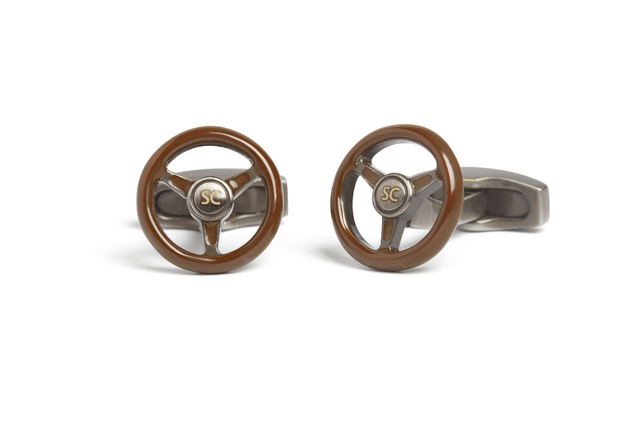 Steering Wheel Cufflink
 