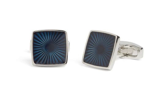Sun Ray Navy Cufflink