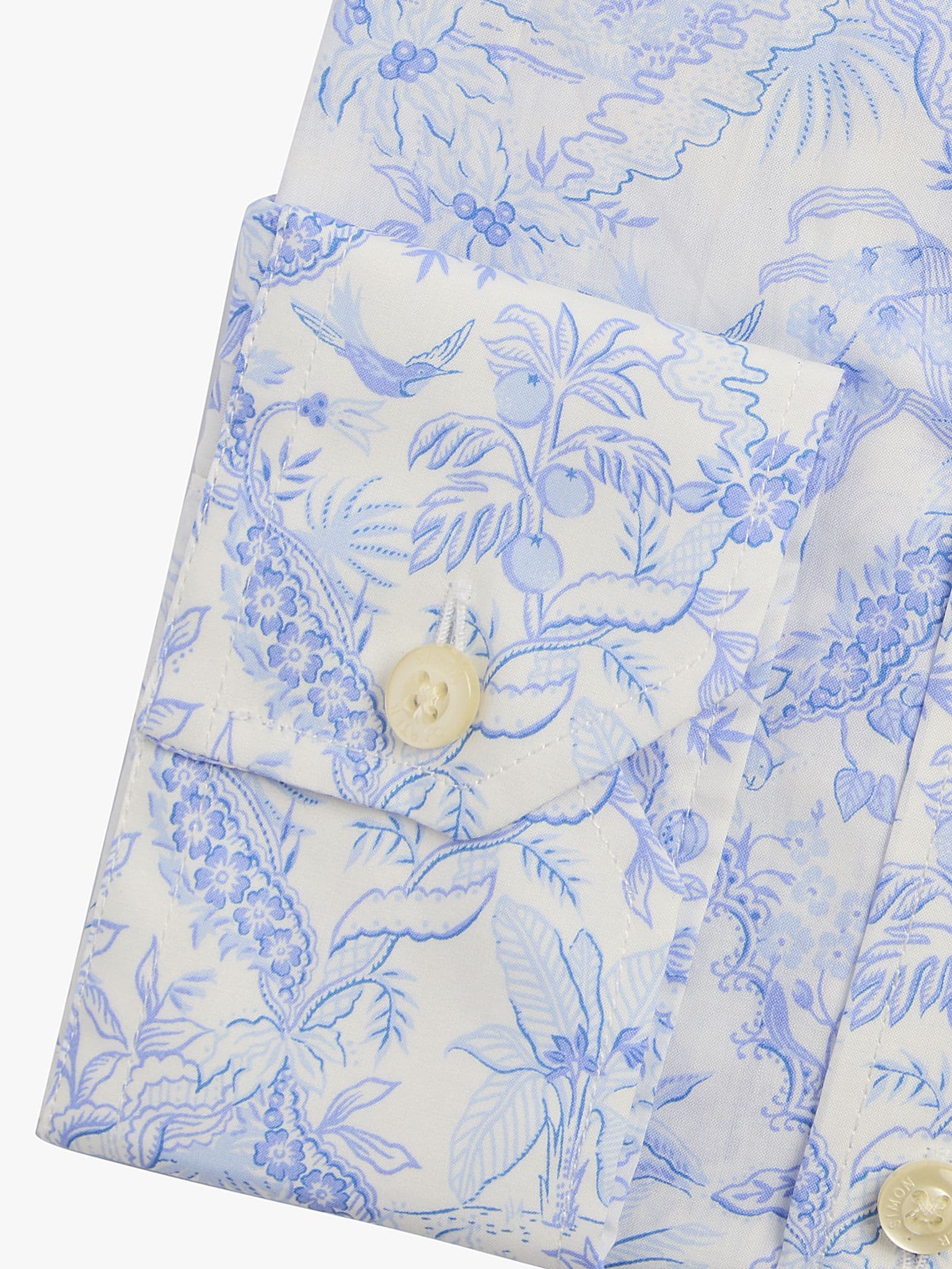 Side view of Tropical Toile Shirt - 16.5