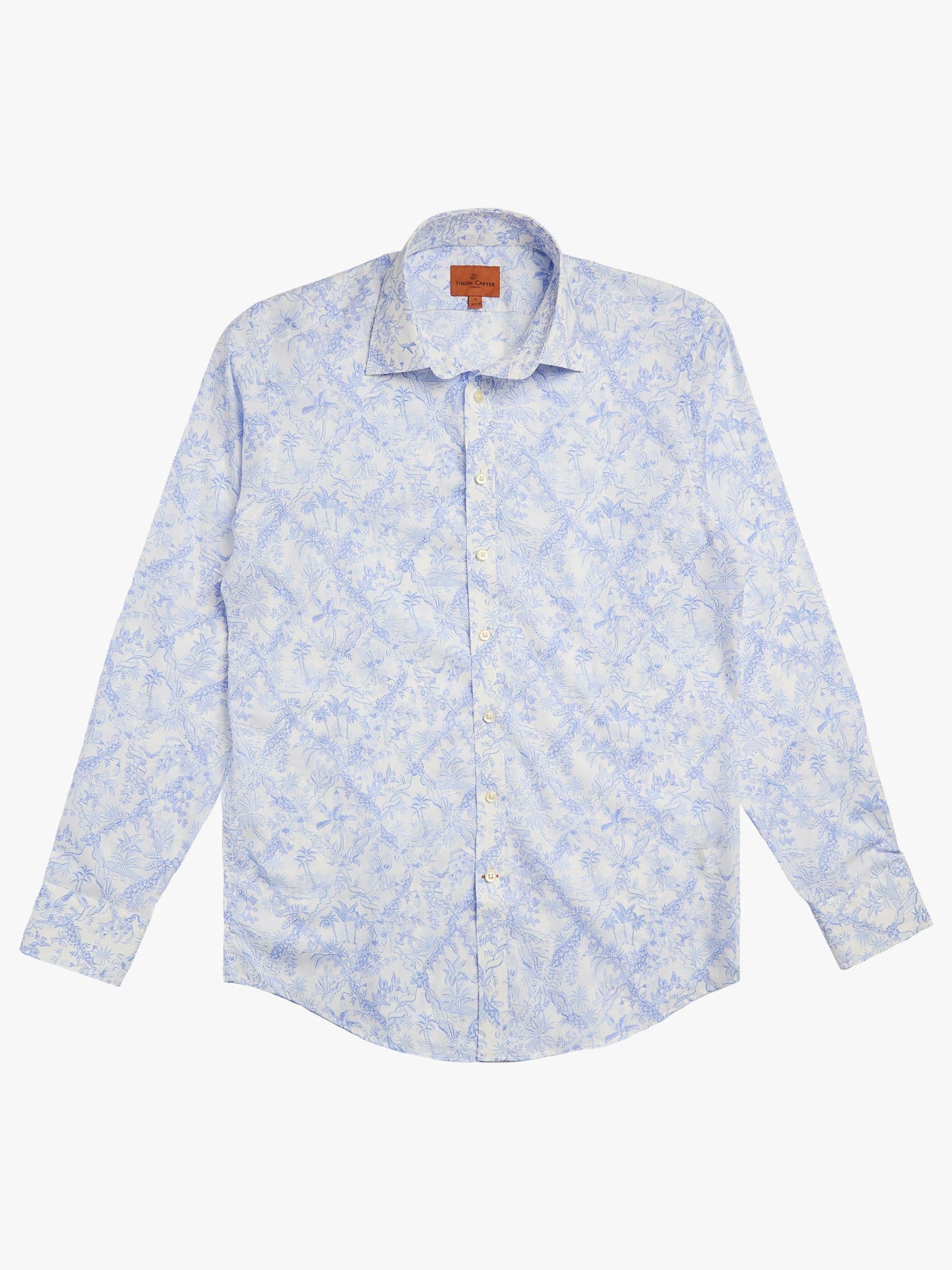Side view of Tropical Toile Shirt - 16.5
