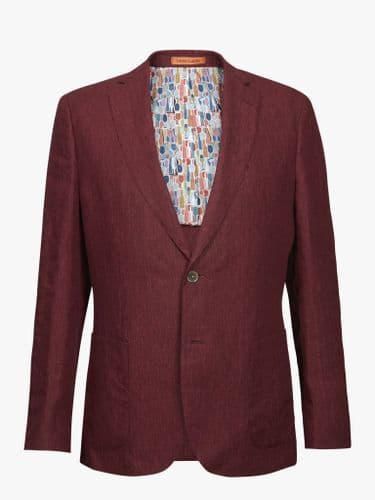 Wine Linen Jacket