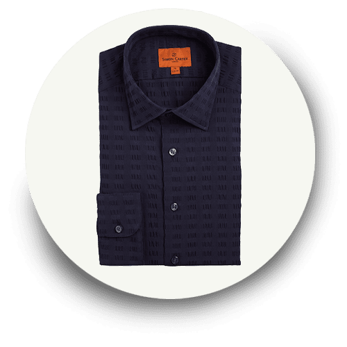 Navy Seersucker Shirt