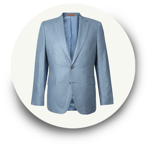 Soft Blue Silk Jacket