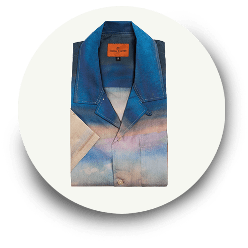 Sunset Scene Short Sleeve Shirt