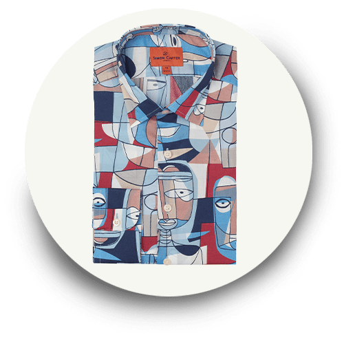 Simon Carter Carnaby Cast Shirt, Made with Liberty Fabric