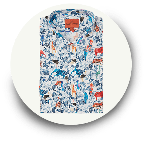 Simon Carter Jungle White Shirt