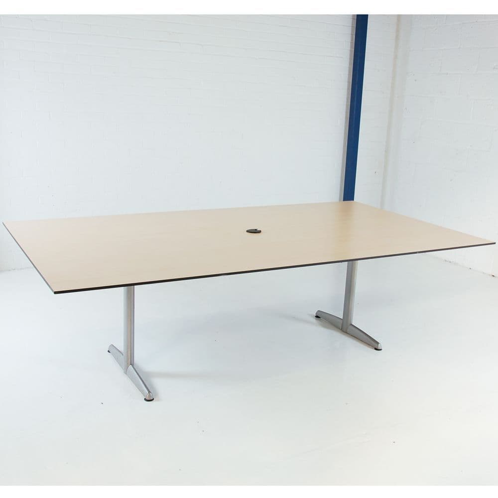 Ahrend 10 Seater Boardroom Table | Maple Meeting Table | Large ...