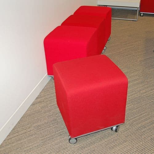 Interlocking Stool Cube Allermuir 'Pause' Reception Stool/ Cubes | cube stool on wheels ...