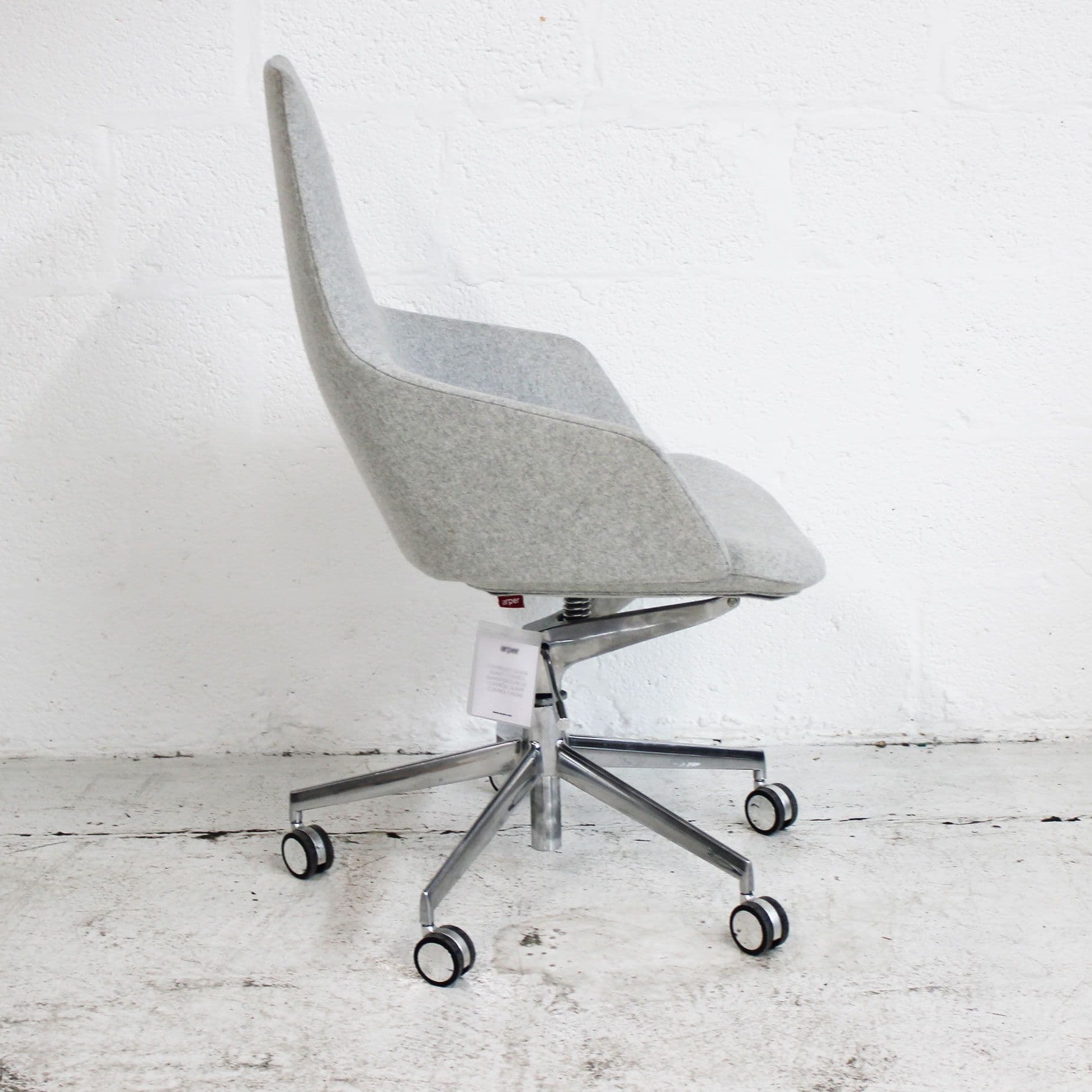 Arper Aston 5 Ways Grey Meeting Chair Executive Meeting Chair