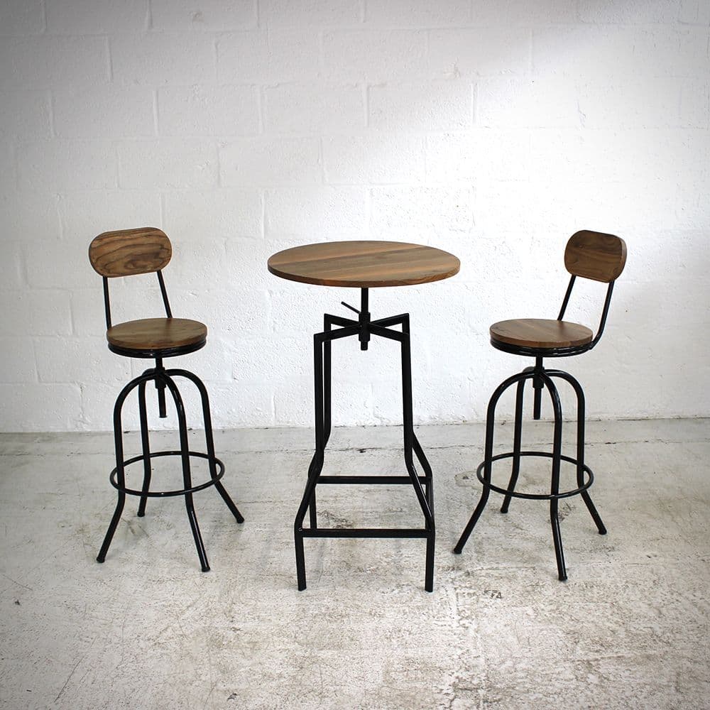 Bar Stools & Table Set Vintage Stool & Tables High Stools and Table