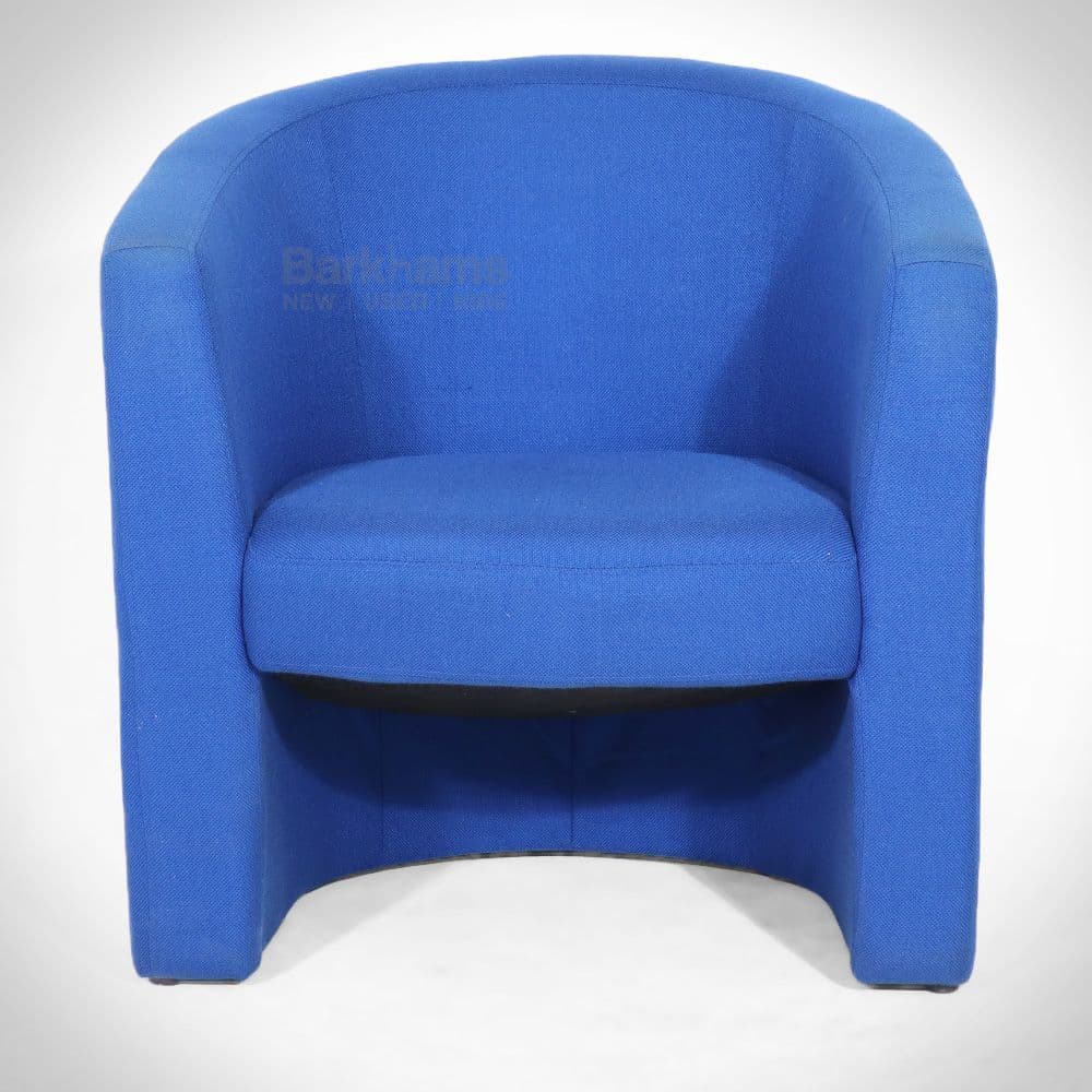 Blue Fabric Tub Chair Fabric Tub Chair Tub Chair Upholstered in Blue