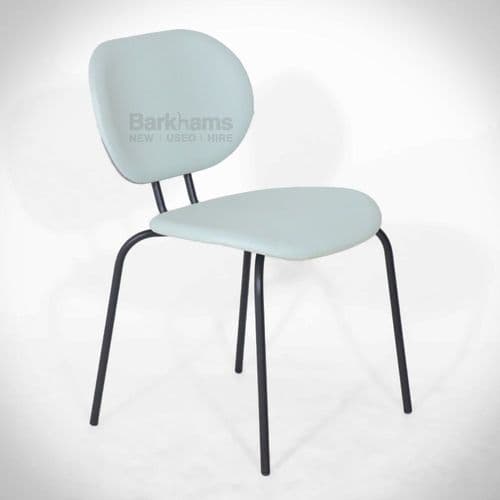 Blue Upholstered Café Chair