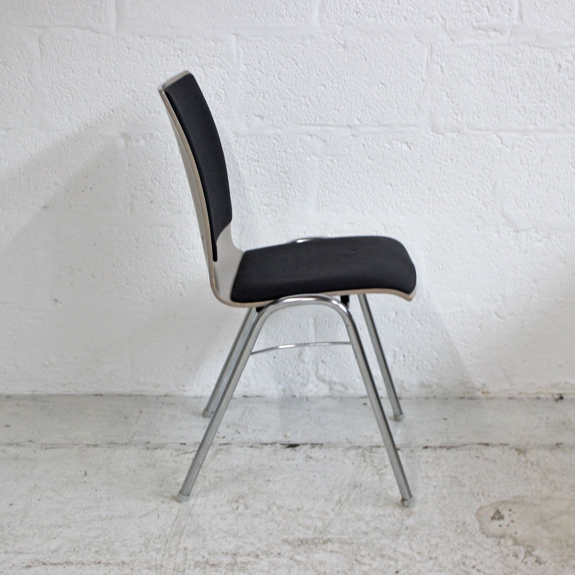 Brunner Stacking Chair Seat & Back Upholstered Wooden Stacking